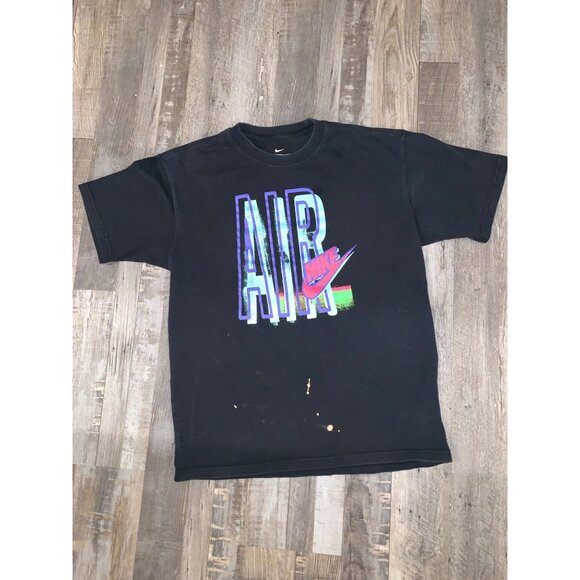 Nike Air Graphic Black Tee Mens Size S - Picture 1 of 4